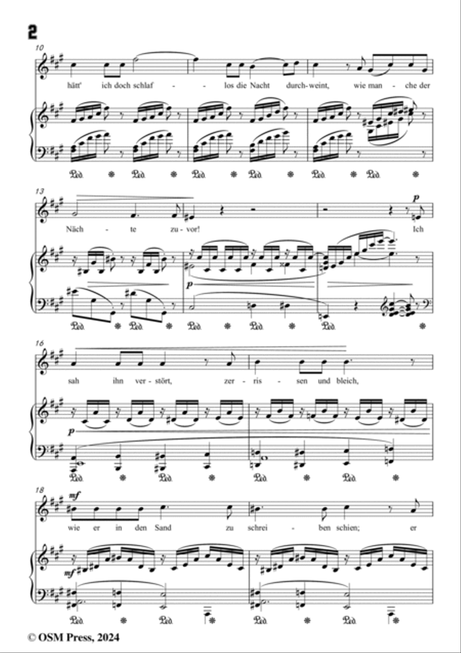 A. Jensen-Ich hab ihn im Schlafe zu sehen gemeint,Op.30 No.5,in f sharp minor Voice scores gallery preview page 4