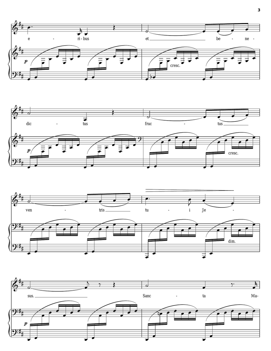 Ave Maria Voice scores gallery preview page 3