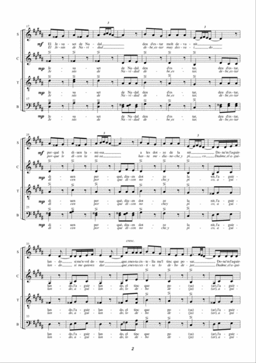 L'Aguirlando 4-Part scores gallery preview page 4