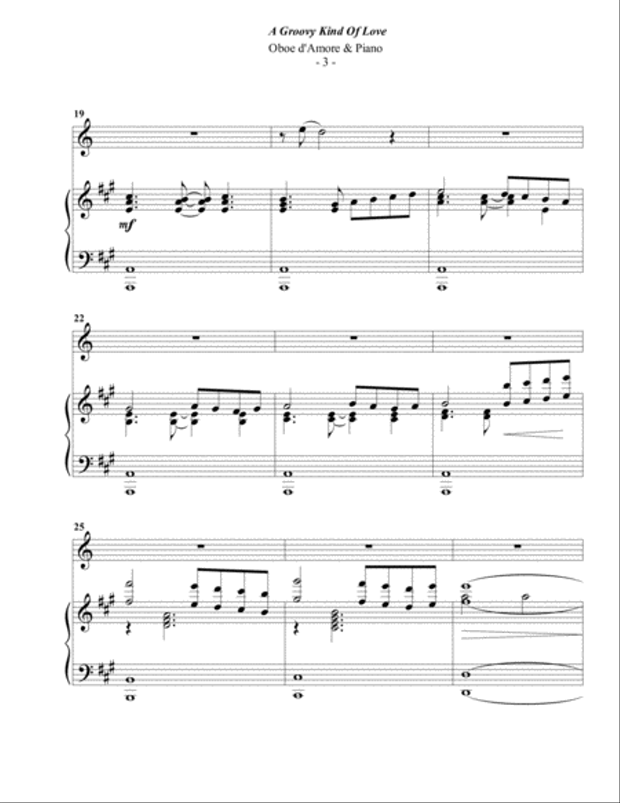 A Groovy Kind Of Love Oboe scores gallery preview page 3