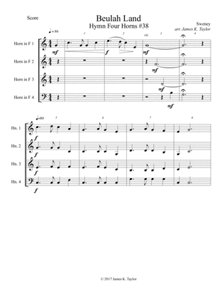 Beulah Land (Horn Quartet #38)
