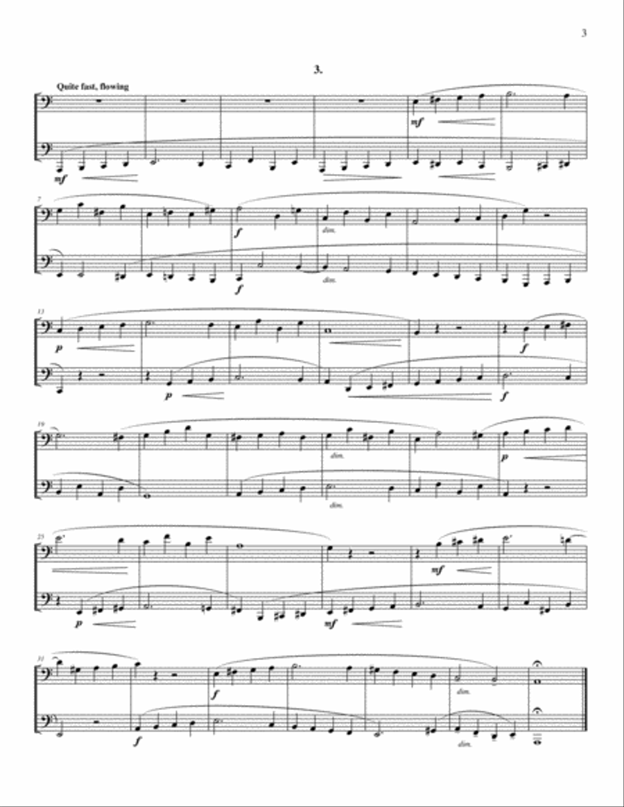 Two-Part Fugues (for Tuba and Euphonium (or Trombone)) 2-Part scores gallery preview page 4