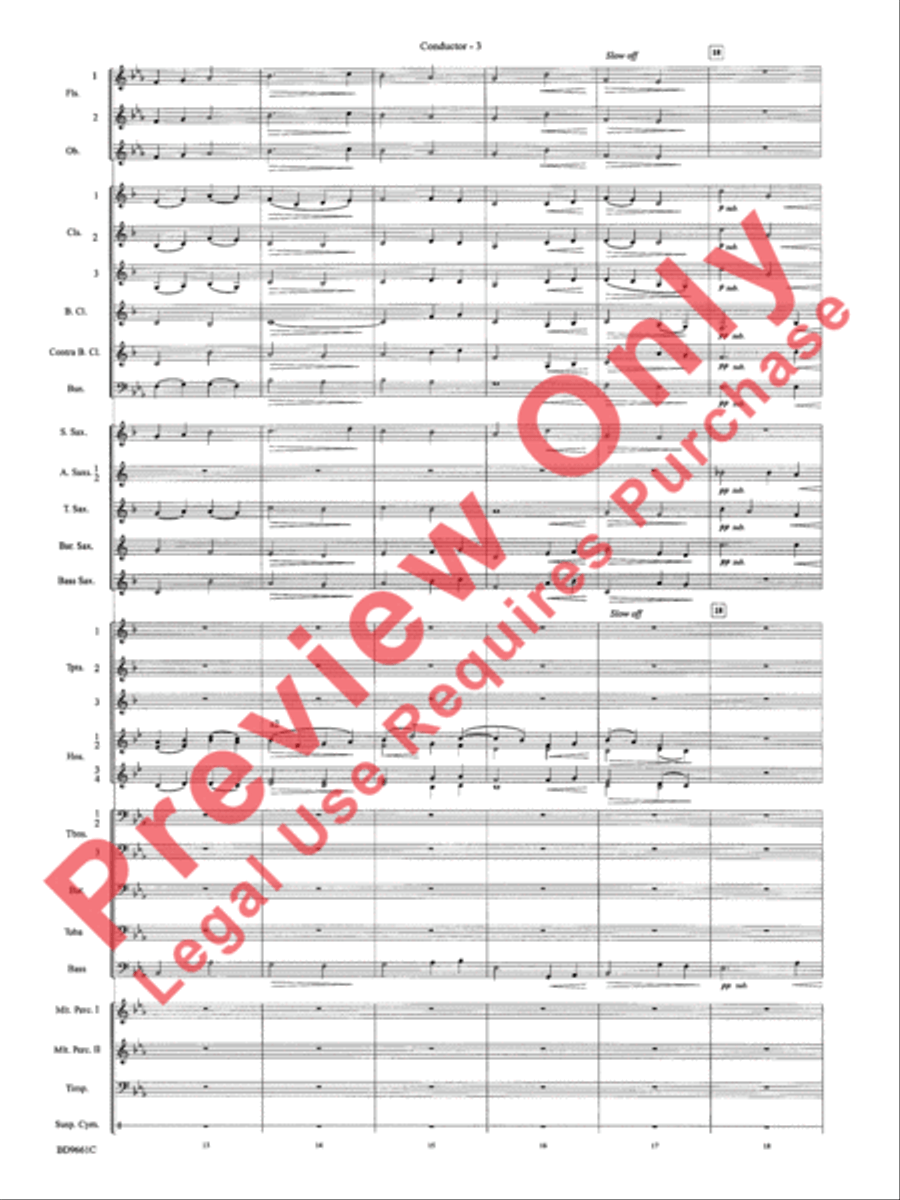 The Sussex Mummers' Christmas Carol Concert Band scores gallery preview page 6