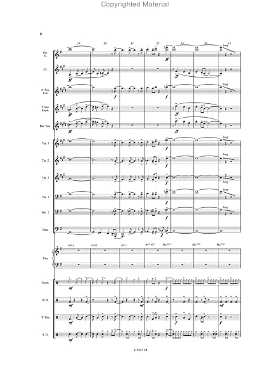 Birdland Marching Band scores gallery preview page 7