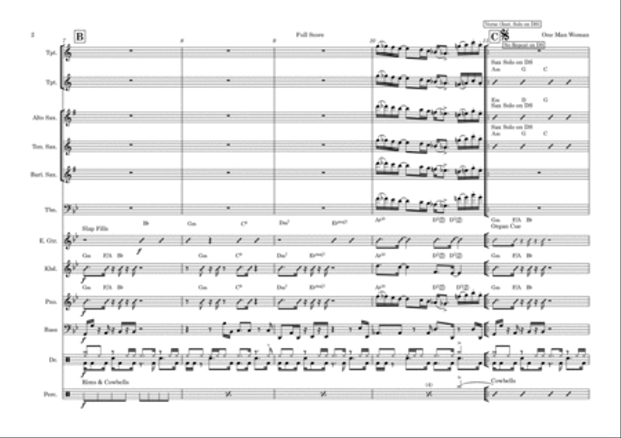 One Man Woman One Man Woman Tenor Saxophone scores gallery preview page 3