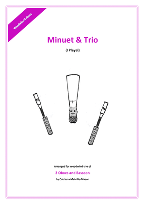 Book cover for Minuet and Trio (2 oboes and bassoon)