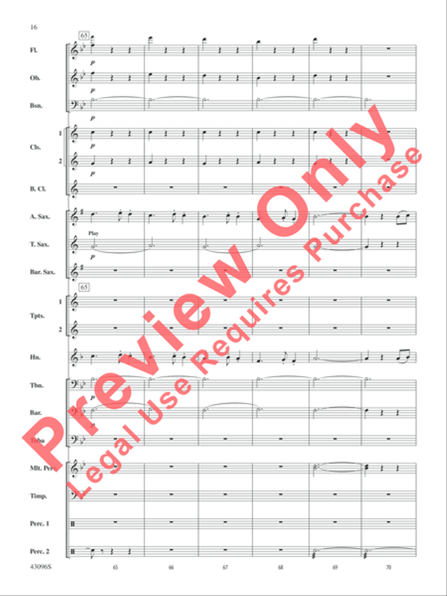 Danse des Ghazies (from The Ballet Suite, Opus 50a) Concert Band scores gallery preview page 17