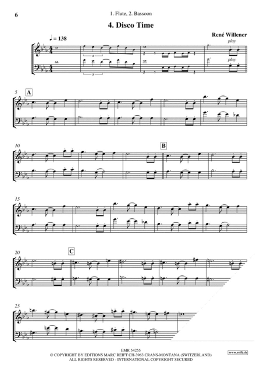 Happy Birthday Bassoon scores gallery preview page 6
