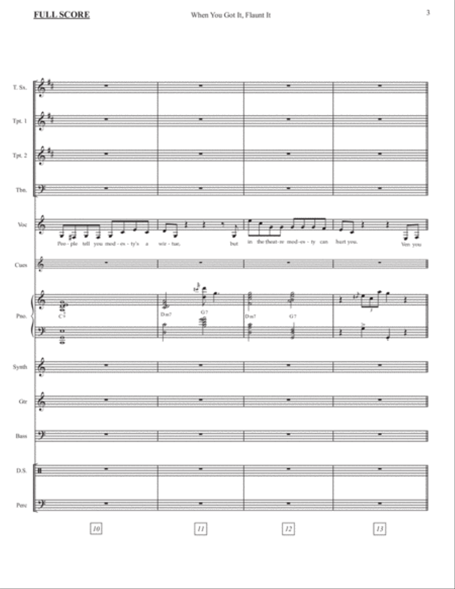 When You Got It, Flaunt It from THE PRODUCERS Large Ensemble scores gallery preview page 5