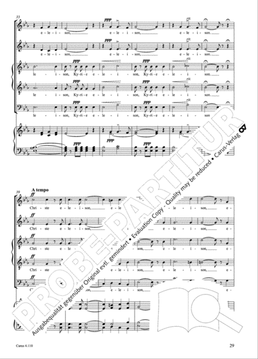 20 Latin Motets (Chants sacres latin/ 20 latein. Motetten) 4-Part scores gallery preview page 30