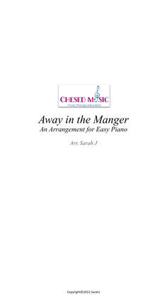 Book cover for Away in the Manger ( an arrangement for easy piano)