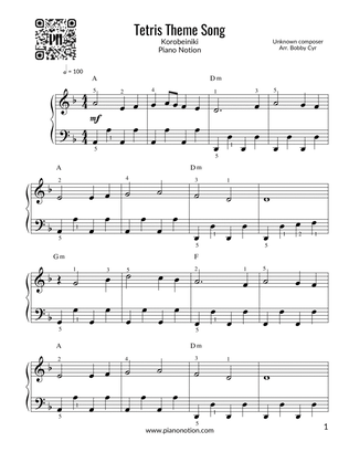 Book cover for Tetris Theme Song - Korobeiniki (Piano Solo)