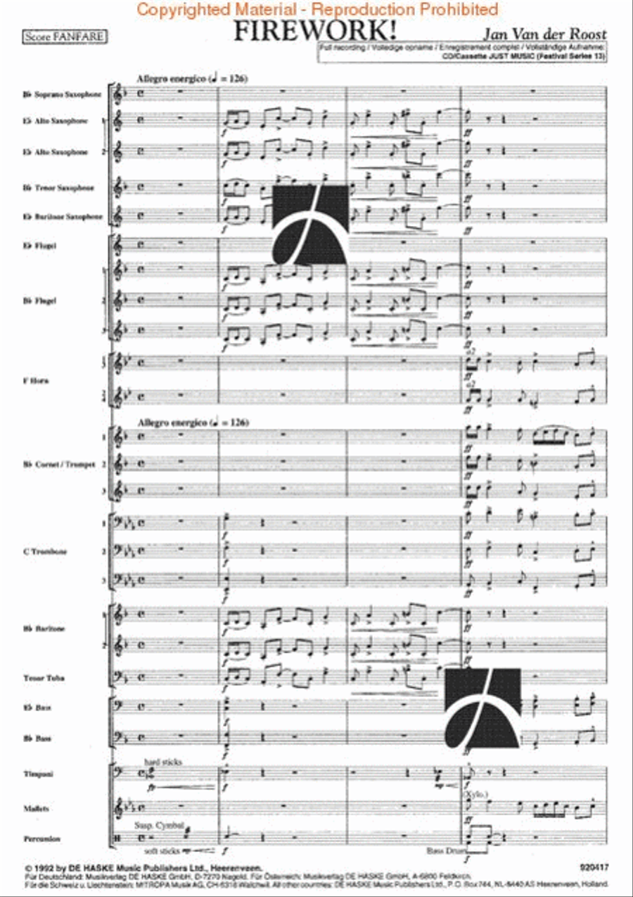 Firework Concert Band scores gallery preview page 2