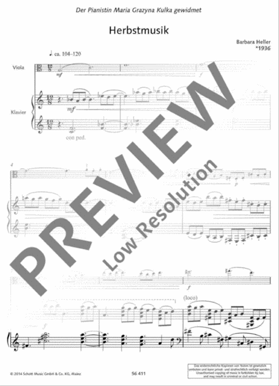 Autumnal Music Piano Accompaniment scores gallery preview page 4