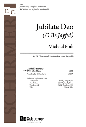 Jubilate Deo (O Be Joyful) (Choral Score)