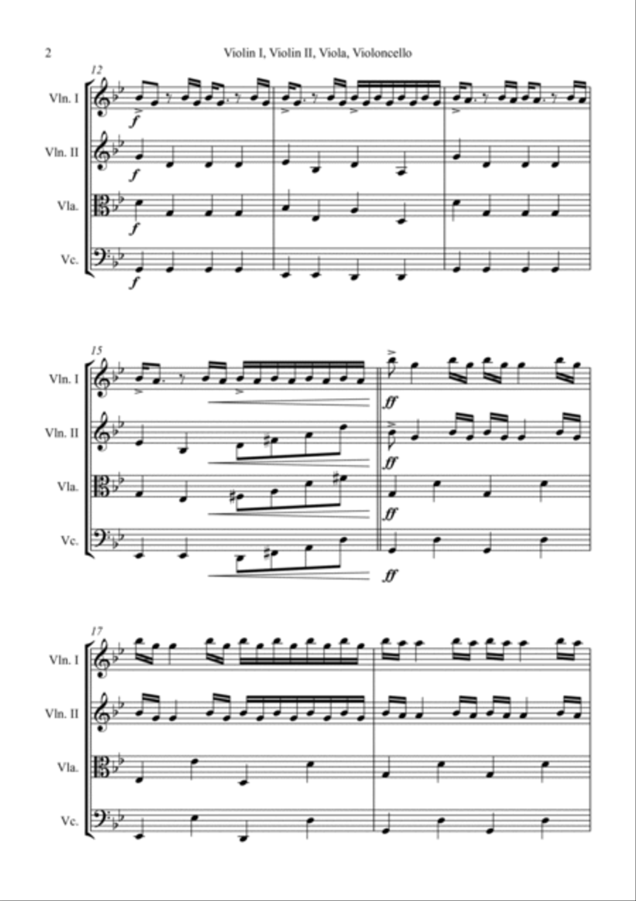 Requiem For A Dream Requiem For A Dream String Quartet scores gallery preview page 2