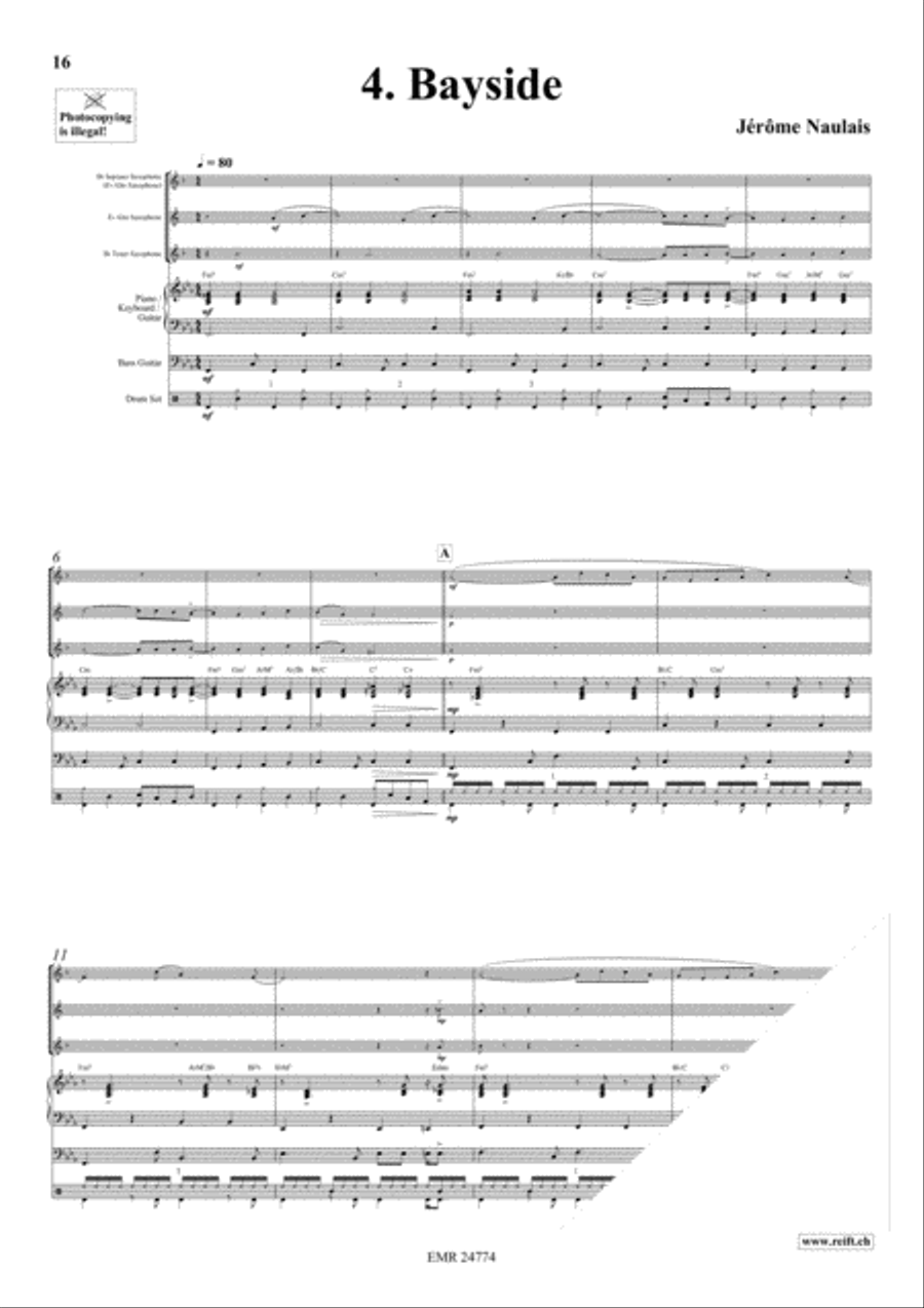 Play With Your Band Volume 1 Saxophone Ensemble scores gallery preview page 7