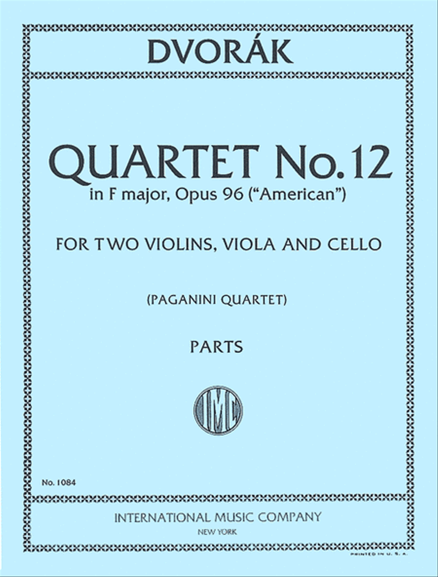 Quartet No. 12 in F major, Opus 96 ('American') String Quartet scores gallery preview page 1