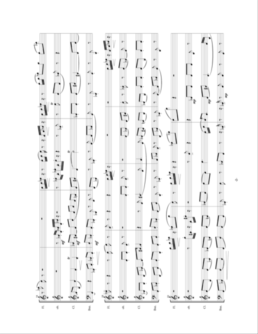 Death's Feather-For Randolph Hostetler Woodwind Quartet scores gallery preview page 3