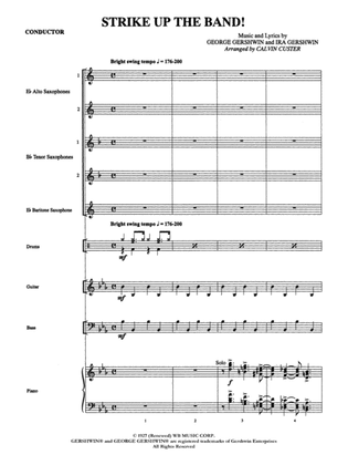 Book cover for Strike Up the Band!: Score