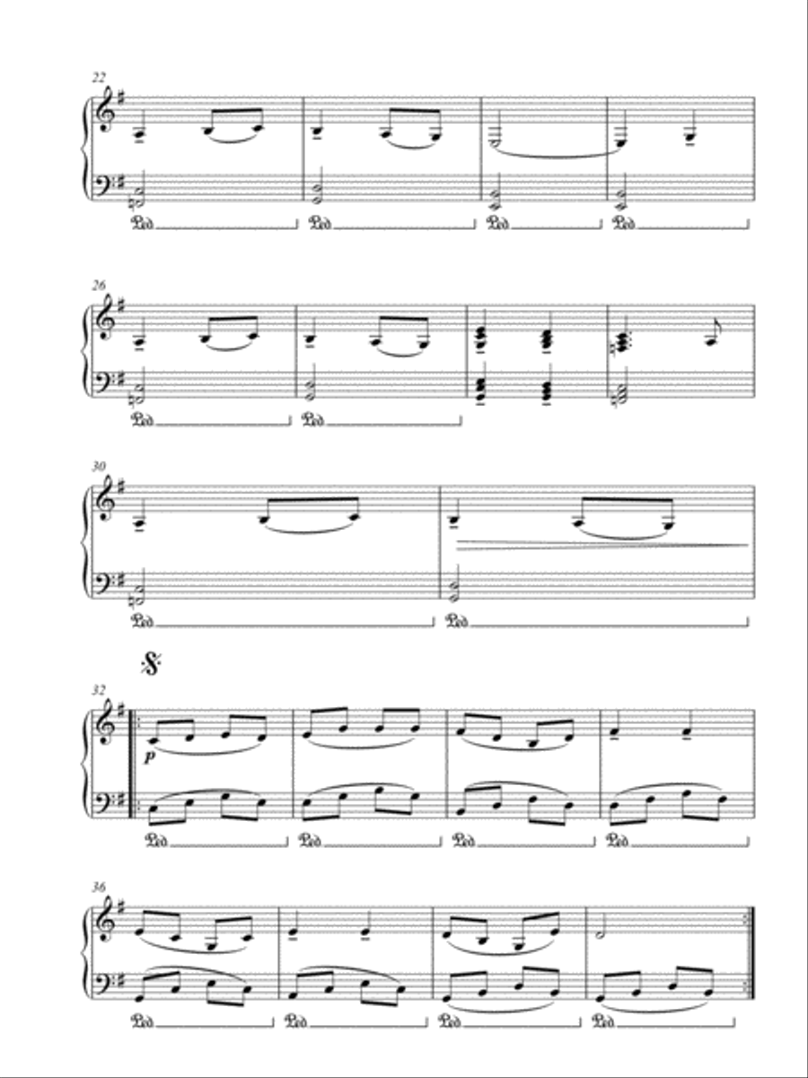 Mary Had A Little Lamb Piano Solo scores gallery preview page 2