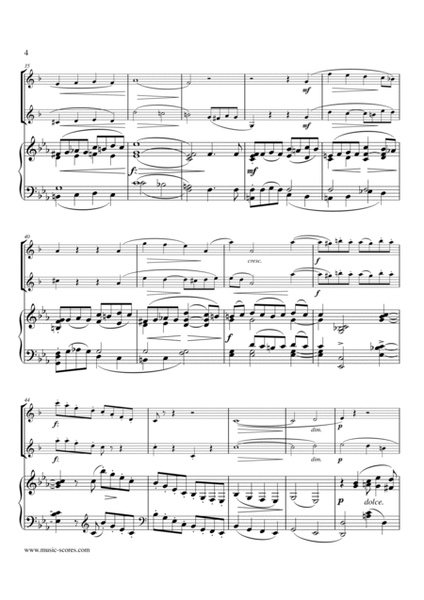 Gade - Allegro con fuoco - 4th Movement from Piano Trio - Bb Clarinet, Bass Clarinet and Piano image number null