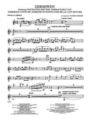 Book cover for Gershwin! (Medley): 2nd B-flat Clarinet