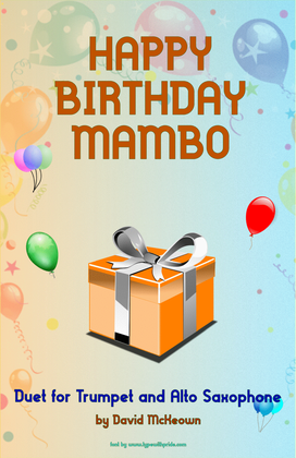 Happy Birthday Mambo, for Trumpet and Alto Saxophone Duet
