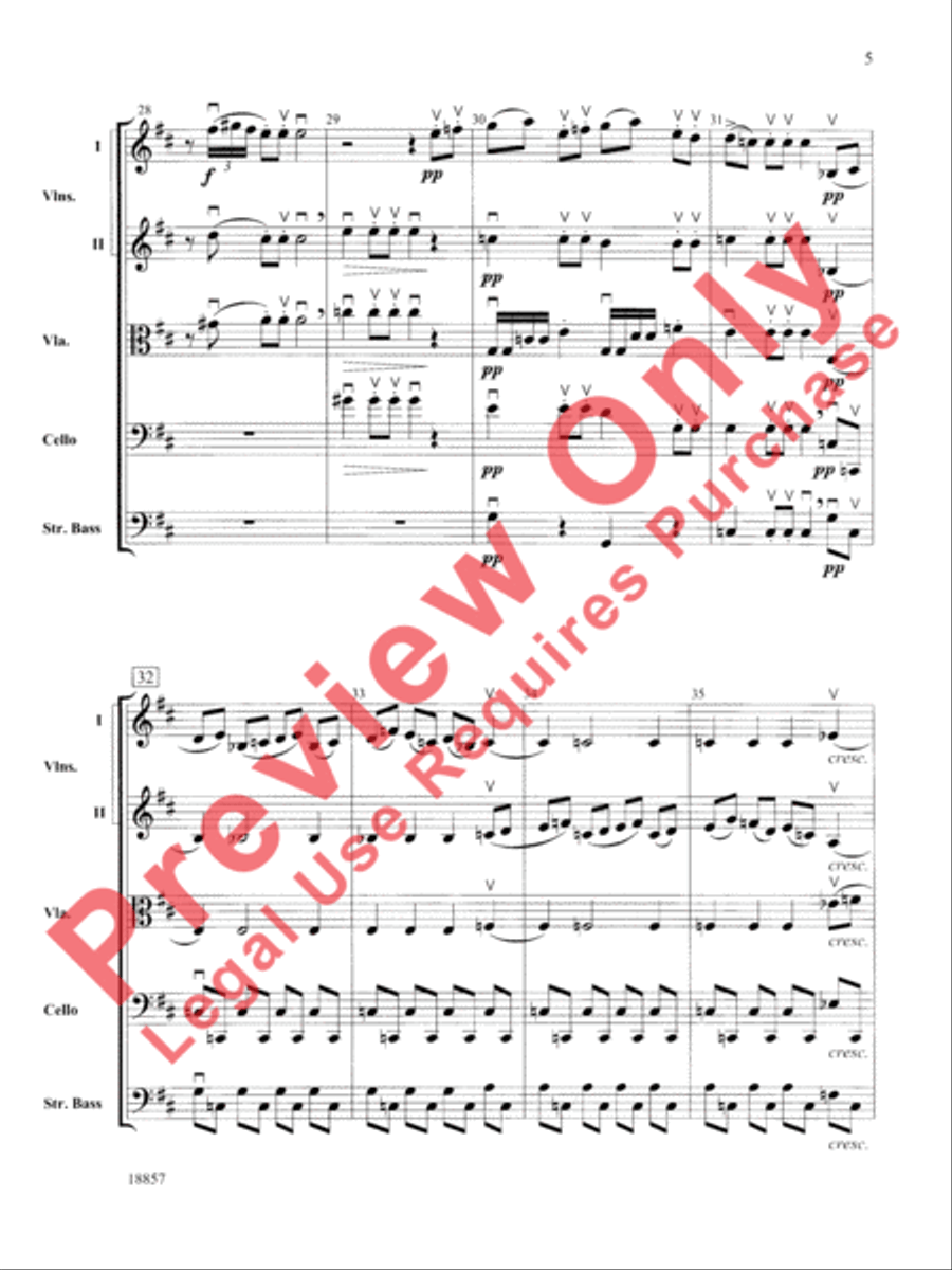 Wedding Day at Troldhaugen String Orchestra scores gallery preview page 6