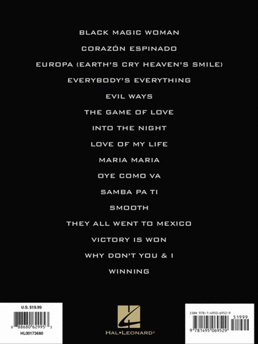 Best of Santana Piano, Vocal, Guitar scores gallery preview page 6