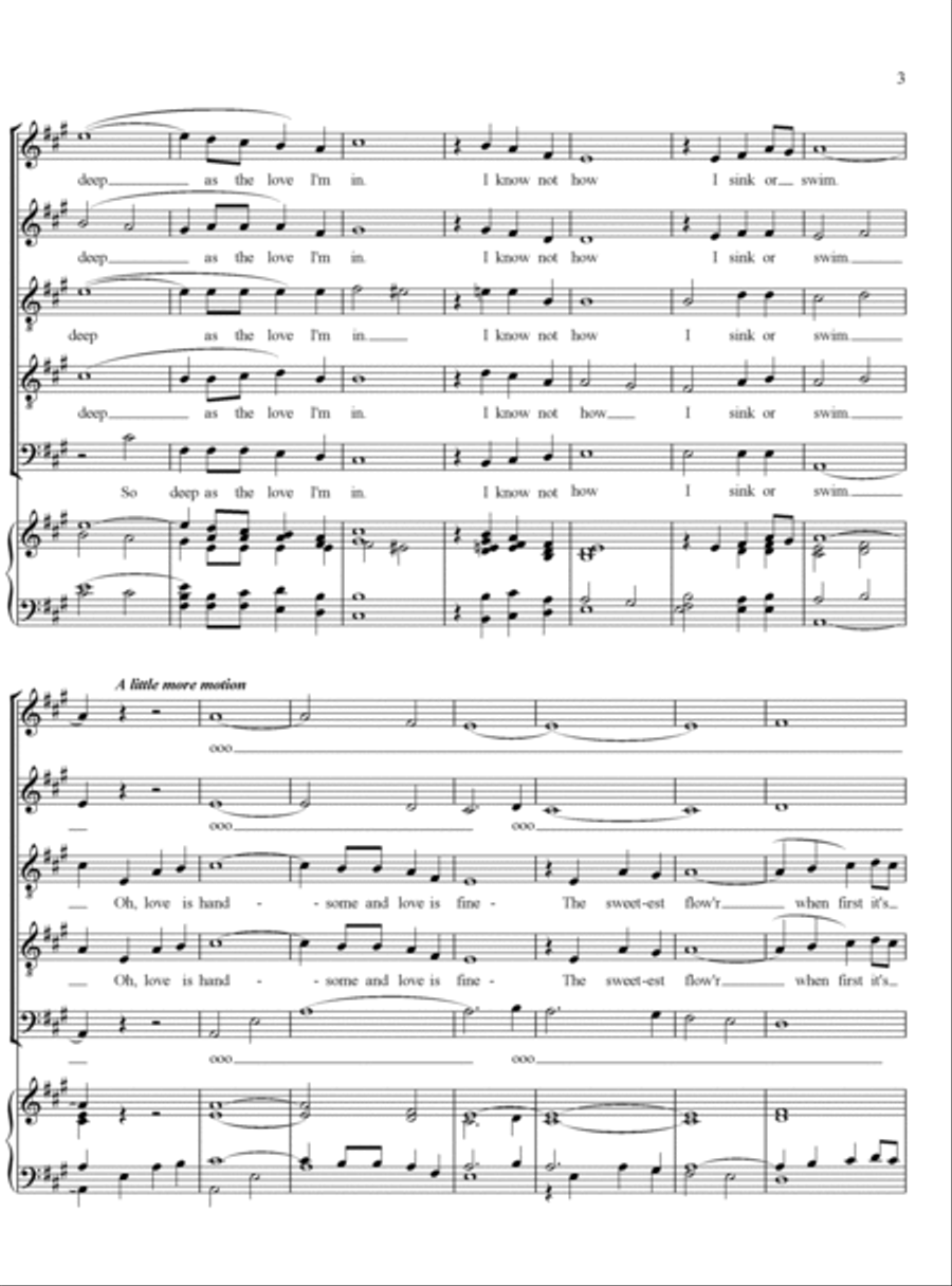 The Water is Wide - SATTB a cappella SATTB scores gallery preview page 3