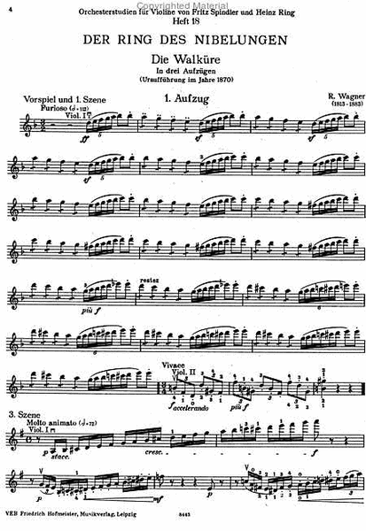 Orchesterstudien fur Violine, Heft 18