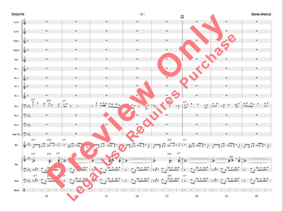 Grease Wheezer Jazz Ensemble scores gallery preview page 18