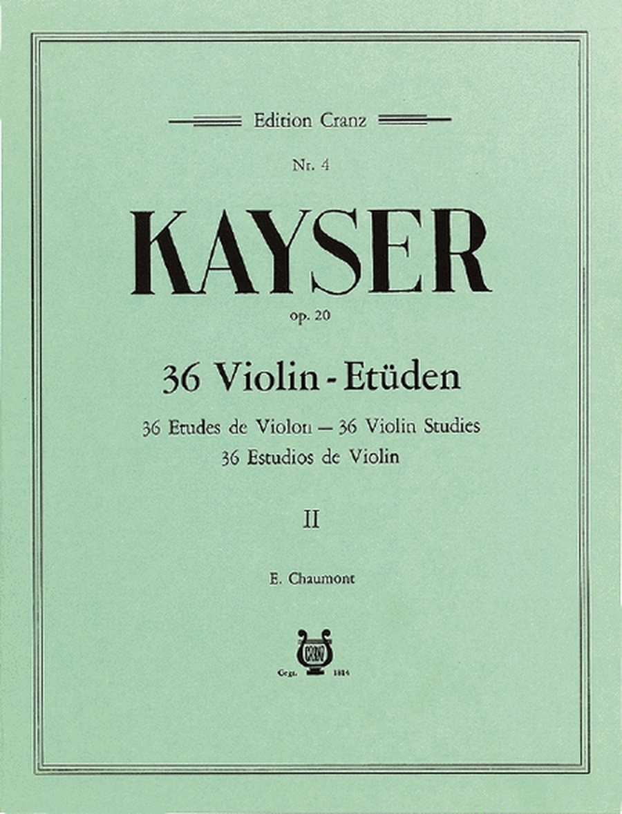36 Violin Studies Op. 20 Vol. 2