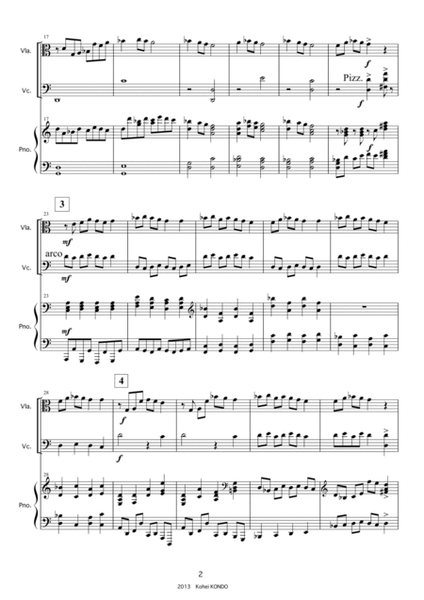 A Streamer (Fukinagashi) Version for viola,cello and piano Op.135