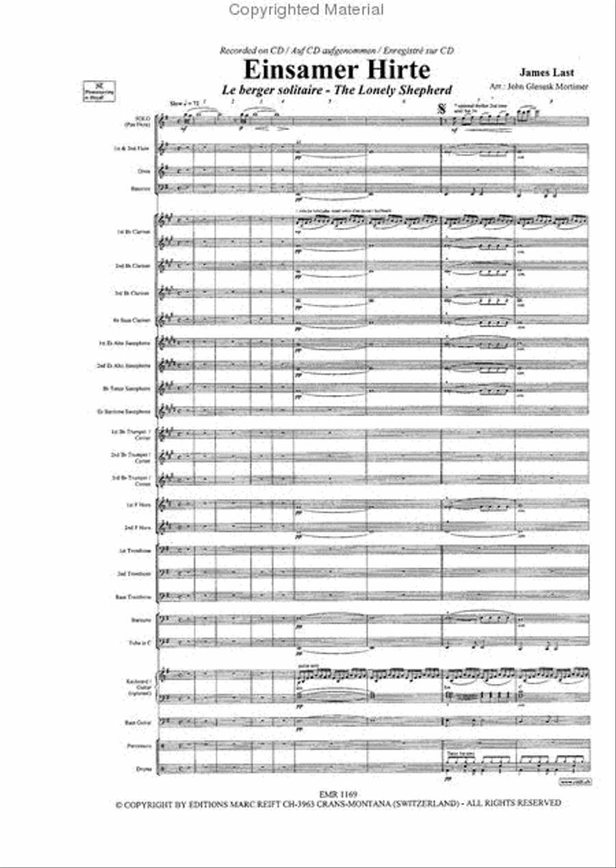 Einsamer Hirte Einsamer Hirte Concert Band scores gallery preview page 3