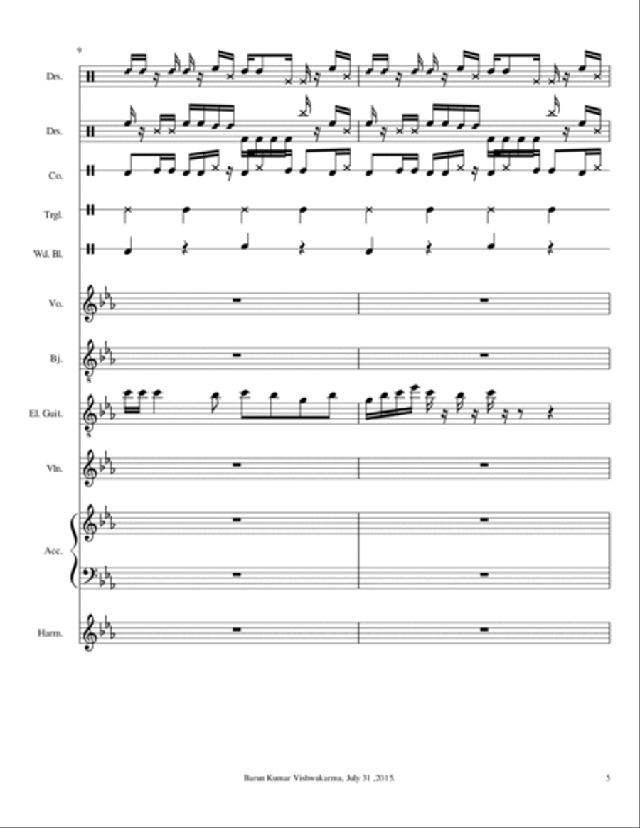 BarunFilmCastingMusic BarunFilmCastingMusic Small Ensemble scores gallery preview page 5