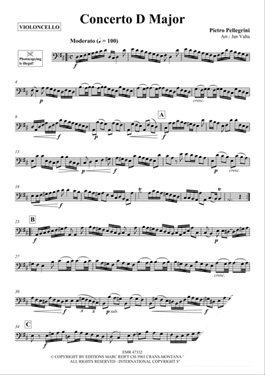 Concerto D Major Piano Accompaniment scores gallery preview page 3