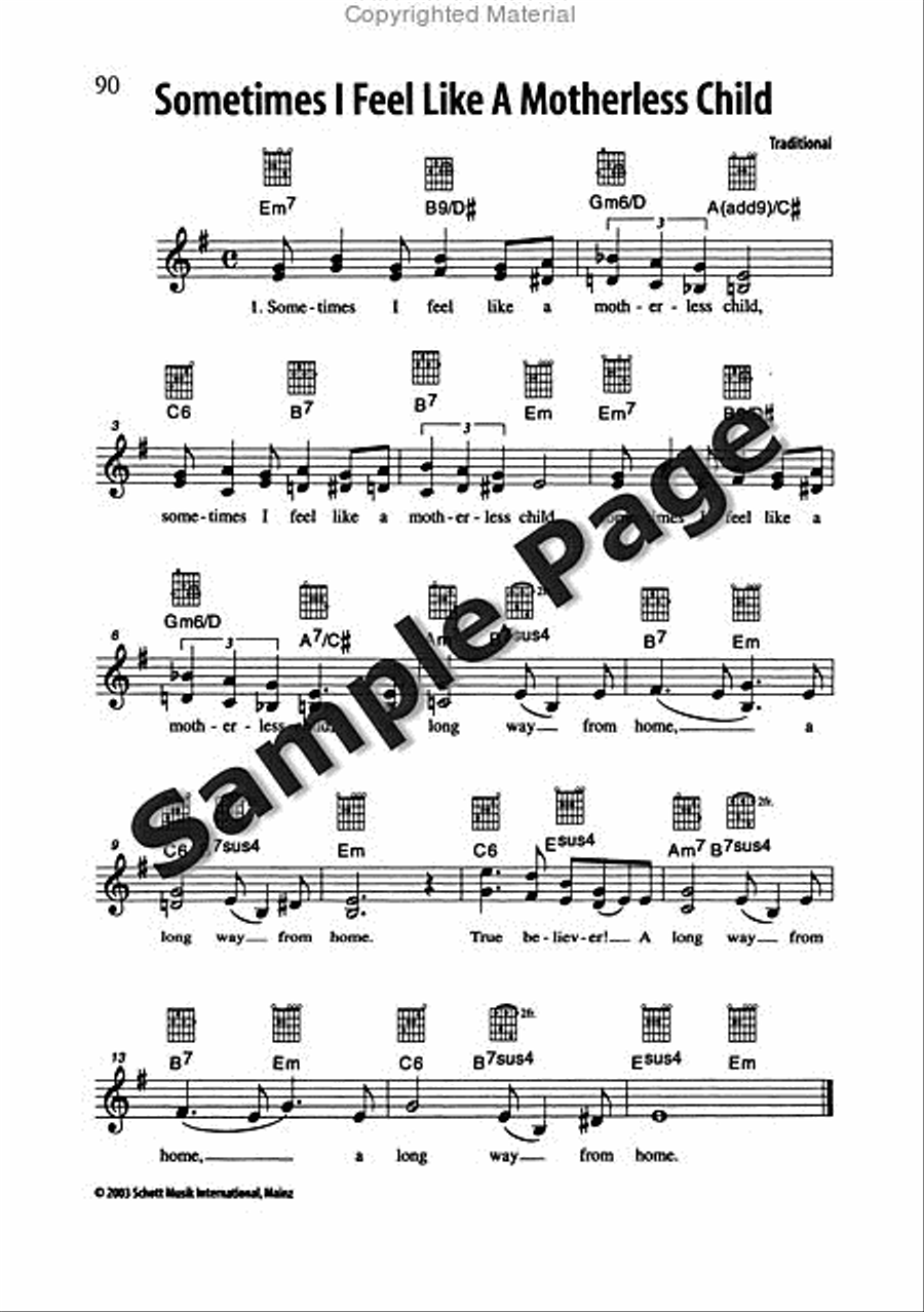 Best of Spirituals & Gospels Acoustic Guitar scores gallery preview page 91