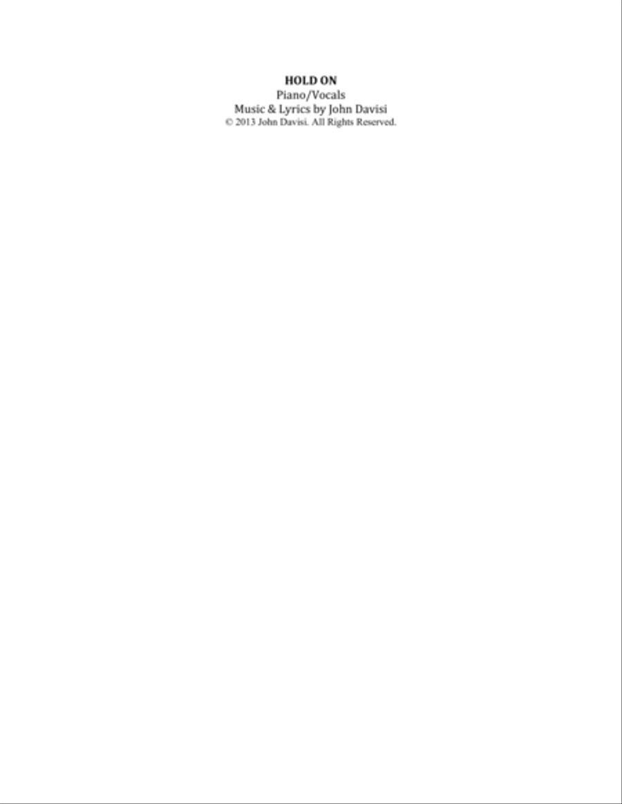 Hold On Voice scores gallery preview page 1