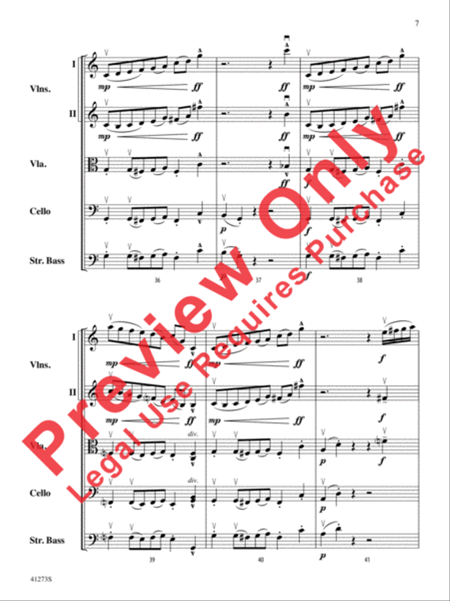 Waltz for Wobbly Wilfred Waltz for Wobbly Wilfred String Orchestra scores gallery preview page 8