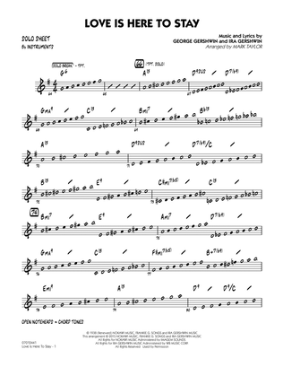 Love Is Here to Stay - Bb Solo Sheet