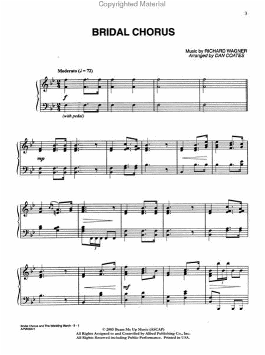 Bridal Chorus & The Wedding March Small Ensemble scores gallery preview page 2