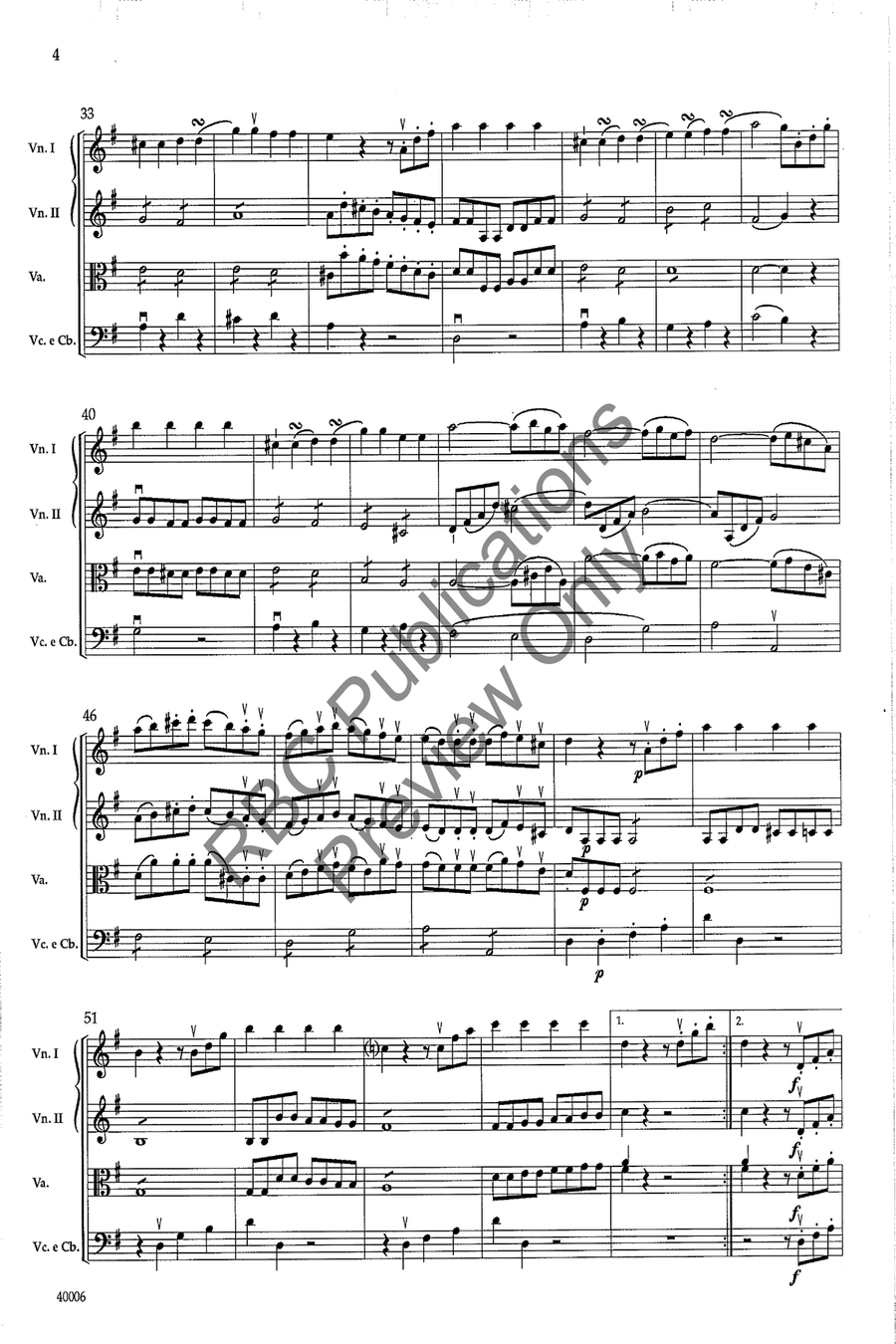 Eine Kleine Nachtmusik:Min Rond (Score) String Orchestra scores gallery preview page 7