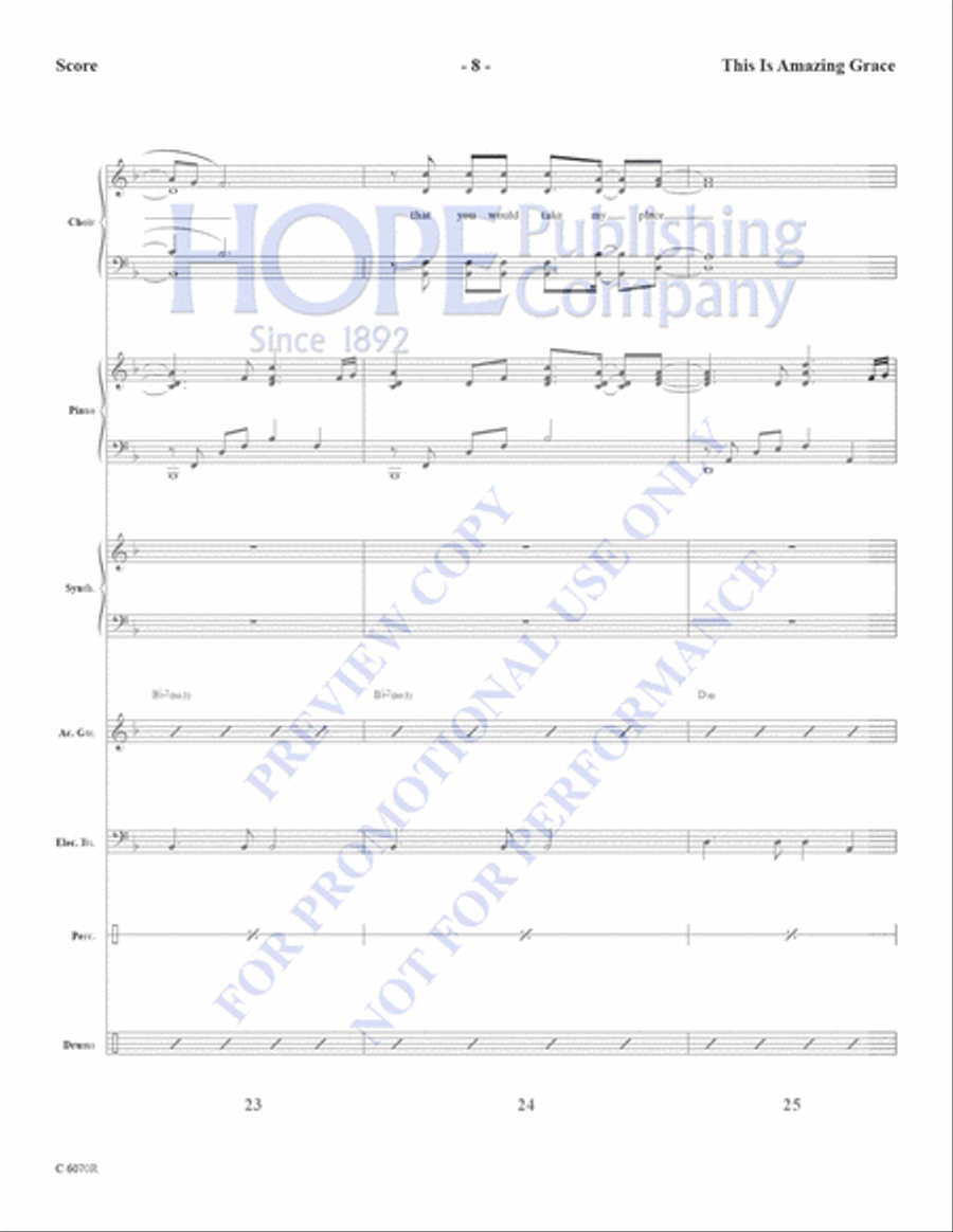 This is Amazing Grace This is Amazing Grace Choir scores gallery preview page 10