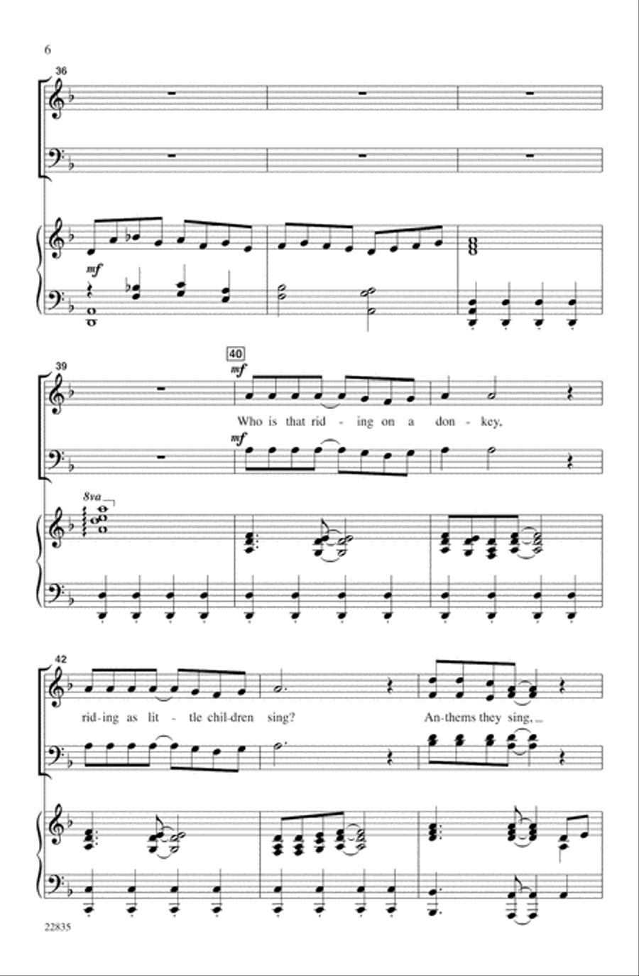Ride On, King Jesus! Ride On, King Jesus! 4-Part scores gallery preview page 6