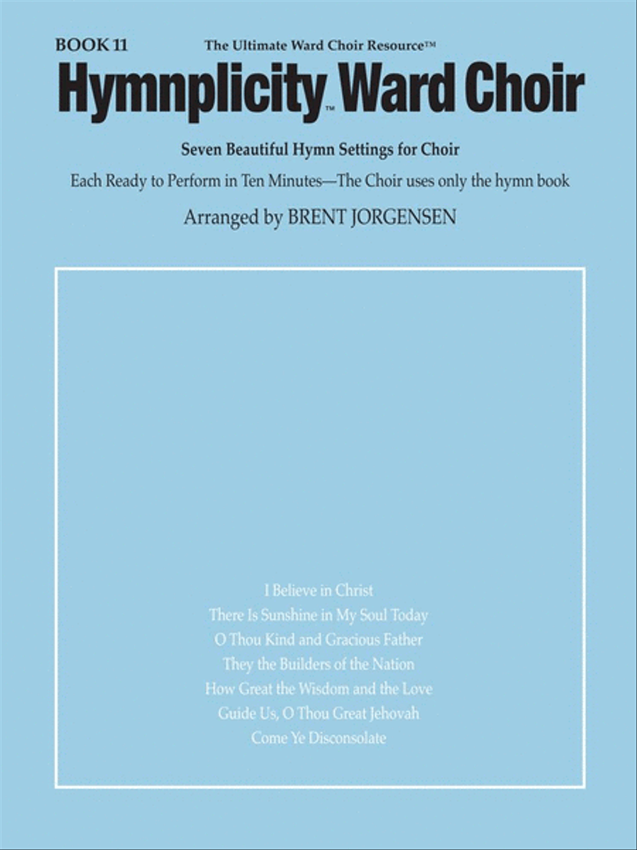 Hymnplicity Ward Choir – Book 11 4-Part scores gallery preview page 1