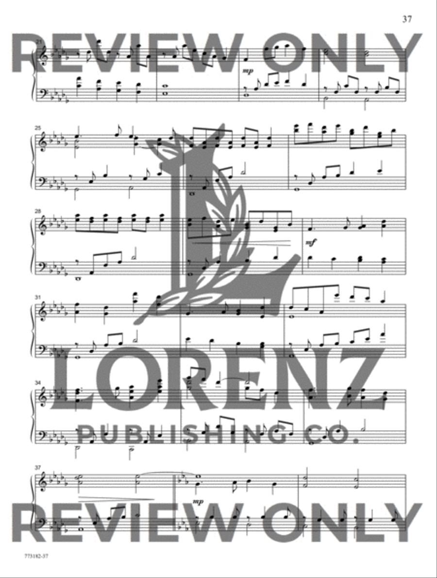 All Is Mary and Bright Piano Solo scores gallery preview page 12