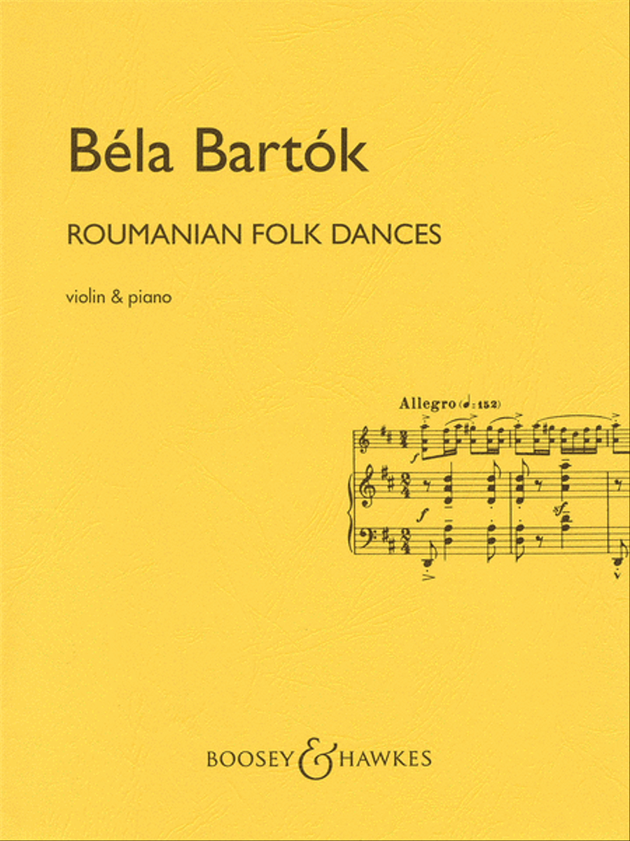 Roumanian Folk Dances Violin Solo scores gallery preview page 1