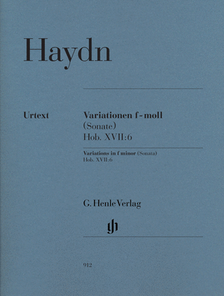 Book cover for Variations in F minor (Sonata), Hob.XVII:6
